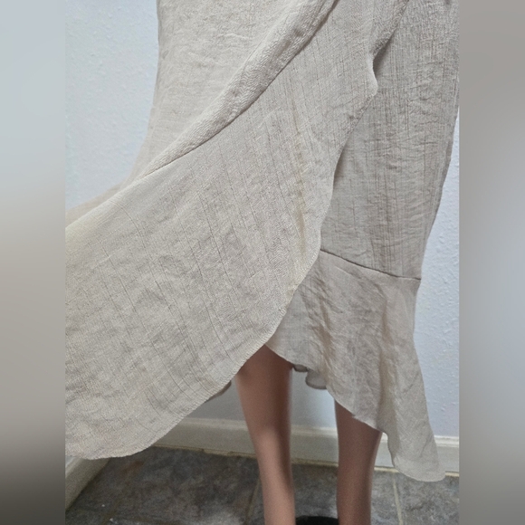 Bwear Gray Wrap Skirt Asymmetrical Casual - Picture 11 of 12